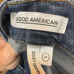 Good American Distressed Jeans Dark Wash Denim Pants Ripped Pockets Casual Size 16 Photo 3