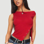 Princess Polly Karre Off the Shoulder Top Red Photo 0