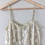 Daytrip  Floral Crochet Overlay Tank Top L Photo 3