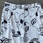 Jules & Leopold  Wide Leg Cropped Pants Black White Floral NWT Size Large Photo 1