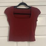 Garage  Portia Square Neck Top maroon  Photo 0