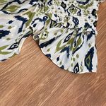 Rose + Olive  Floral Smocked Top like new. Small Photo 3