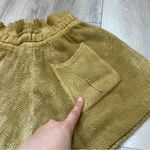Free People  Summertime Blues Knit Shorts Yellow (XSmall) bohemian oversized soft Photo 7