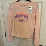 Hurley Juniors'  Mountain Range Cropped Long Sleeve Tee size medium Photo 1