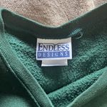 Vintage Sledding Polar Bear Green Oversized Crewneck Sweatshirt Unisex Sz XL GUC Photo 3