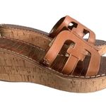 Sam Edelman  Regis Leather Cork Wedges with Round Toe Size 8 Photo 0