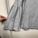 American Eagle Womens Light Blue Cut Out Bell Sleeve V Neck Sweater Size Small Photo 3