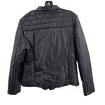 Minnie Rose  Black Quilted Zip Front Jacket With Zip Pockets Womens XL Photo 2