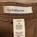 Croft & Barrow  Brown Lightweight Shorts Size 16 Photo 1