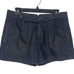 Ralph Lauren  Vintage Pleated 3" Denim Shorts Women's Size 8 Blue Jorts Classic Photo 0