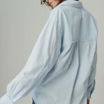 Lucky Brand  oversized pintuck light blue shirt Photo 1