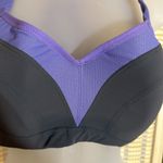 Torrid Active Gray and Purple Molded Underwire Cups Racerback Sports Bra 40B Photo 6