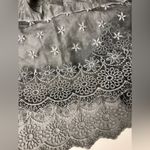 143 Story washed grey lace long sleeve Victorian witchy elf goth midi dress S Photo 3