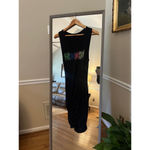 Bebe Black Ribbed Tank Dress Sleeveless Size Small Photo 2