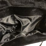 90s Vintage Gothic Office Siren Whimsygoth Black Faux Suede Velvet Envelope Flap Briefcase Satchel Hand Bag Purse Shoulder Crossbody Strap Measurement in pics Photo 4