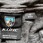 Kuhl  Mova Wide Leg Sweatpants Drawstring Marled Pockets Nylon Dark Gray 12R 34" Photo 2