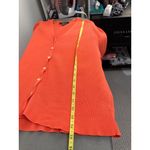 Ralph Lauren Lauren Orange Ribbed Cotton Cardigan Sweater XL Red Button Front Photo 7