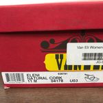 NEW VANELI Eleni Natural Cork Wedge Sandals Gold Buckle Open Toe Heels Size 11M Tan Photo 5