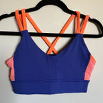 Oiselle  Sports Bra Running Purple Orange Strappy Size 6 No Pads Photo 0