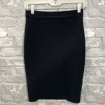 Rebecca Minkoff  Black Ribbed Bodycon Skirt Photo 0