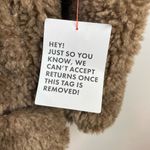 ASOS Hero Borg Brown Faux Fur Teddy Bomber Chuck on Coat Jacket 6 Petite New Photo 11