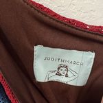 Judith March  Retro One Balloon Sleeve Crochet Rainbow Dress Women’s, Size M Photo 3