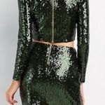 Sequin Two Piece Set Green Photo 1