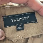 Talbots  | Tan Flat Panel Straight Leg Trouser Dress Pants Sz 8 Photo 5
