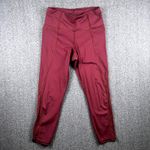 Athleta  Lightning Supersonic Capri Burgundy‎ Athletic Yoga Workout Leggings XS Photo 2