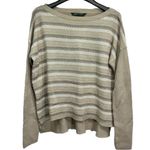 Woolrich  Arcana Boatneck Earth Tone Striped 100% Cotton Sweater Cottagecore NEW Photo 0