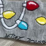 Betsey Johnson Christmas Socks, NWOT, bear and Christmas lights Photo 1