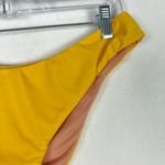 J.Crew NWT  Curved-Waist Cheeky Bikini Bottom Yellow Size Large L NEW Photo 2