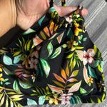 Swimsuit For All Black Tropical Single Shoulder Bikini Top Size 10 EUC #5586 Photo 1