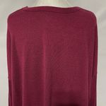 Time And Tru  Long Sleeve Hacci Knit Lightweight Sweater Burgundy Size XL Photo 9