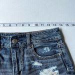 American Eagle Hi- rise festival Jean shorts distressed embroidered pockets 2 Photo 11