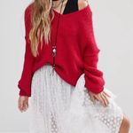 Free People All Mine Sweater in Raspberry size M Photo 4