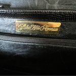 Saks 5th Avenue VTG Saks Fifth Avenue Black Leather Shoulder Bag Clutch Reptile Lock Closure Photo 10