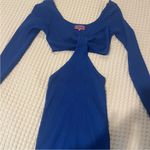 Edikted  Blue Cutout dress size small Photo 2