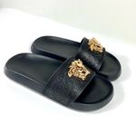 Versace NWB  Palazzo Medusa Slide Sandal Black Size 37EU 1009461 DGOM8 KVO41 Photo 5