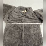 Collection Eighteen Faux Fur Silver Pine Gray Cowl Neck Jacket M/L Photo 3