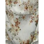 Abercrombie & Fitch  White Floral Lace Sheer Ruffle Long Sleeve Bodysuit Size S Photo 5