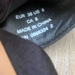 & Other Stories & Other Stories Black Twill Slingback Buckled Sandals Women’s 8 Wide Strap Flats Photo 13