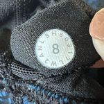 Lululemon  Train Times Bra Pulse Capri Black Blue Women's 8 Workout Yoga Stretch‎ Photo 4