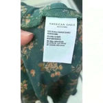 American Eagle  100% Rayon Green Pink Floral Short Mini Wrap Skirt Woman's Sz M Photo 5