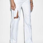 Ksubi Playback Blanc Sliced Jeans Size 32 White Super High Rise Relaxed Leg Photo 0
