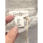 Jessica Simpson Cropped Mock Neck Light Gray Cable Pullover Boxy Y2K S Womens Photo 4
