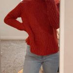 Abercrombie & Fitch Red Turtle Neck Sweater Photo 0