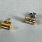 Flag Earrings Luxemborg Netherlands RWB Stripes Red Photo 1