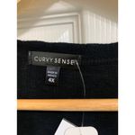 Curvy Sense black Ribbed V Photo 1