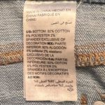 Chico's  So Slimming Girlfriend Slim Leg Beaded Fringe Hem Ankle Jeans Size 6T Photo 12